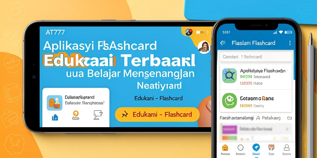 Tampilan antarmuka AT777 yang user-friendly dan fungsional untuk flashcard.