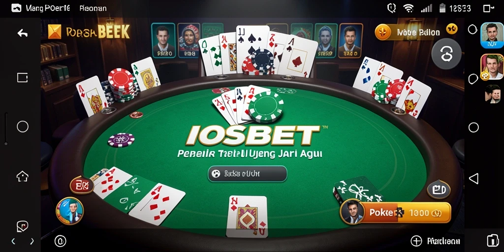 Tampilan antarmuka game Poker IOSBET yang menarik dan mudah digunakan.