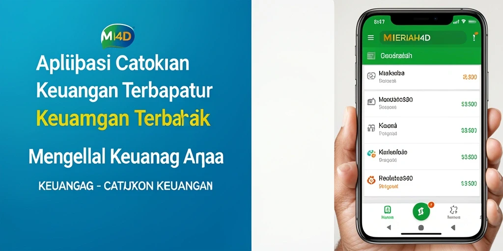 Tampilan antarmuka pengguna aplikasi MERIAH4D untuk Catatan Keuangan.