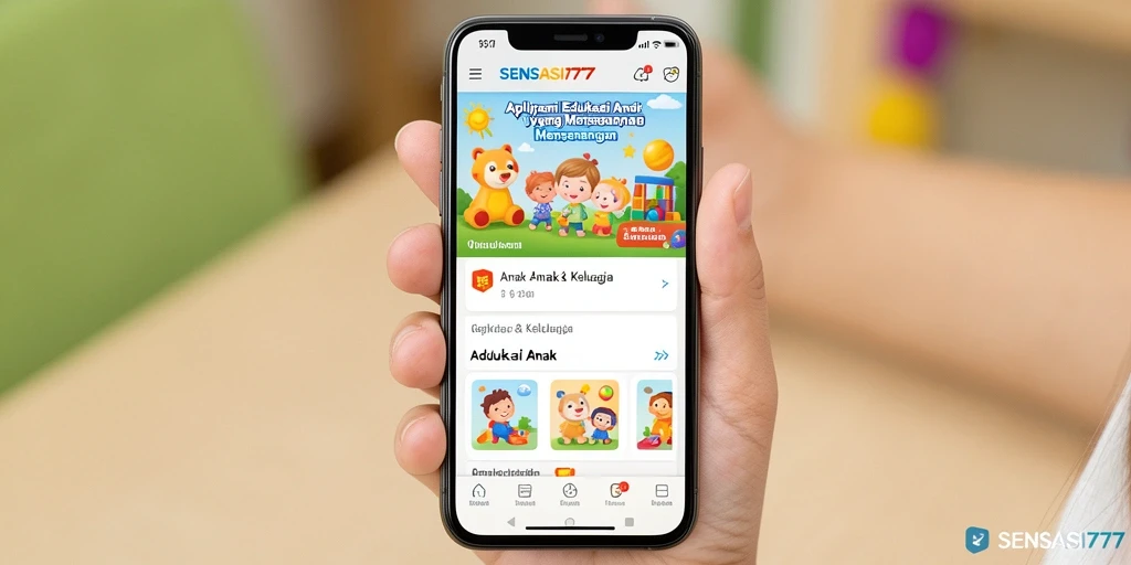 Antarmuka interaktif SENSASI777 untuk Edukasi Anak.