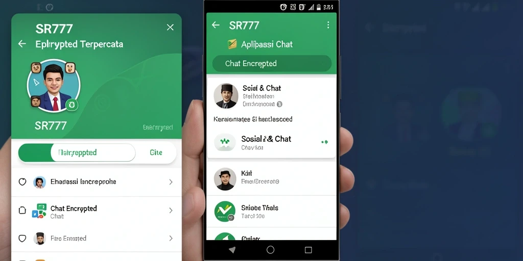 Tampilan antarmuka aplikasi SR777 yang modern dan ramah pengguna.